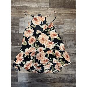 Forever 21 Floral Babydoll Flowy Tank Top Medium